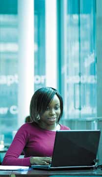 Job hunter contacting the Human Resources Department