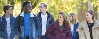 Group of students on campus