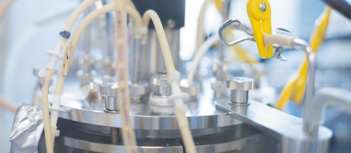 Close up of lab equipment 