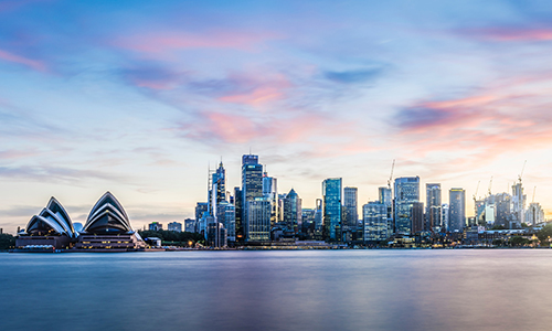 View over Sydney harbour
