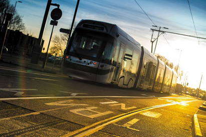 Tram in Nottingham