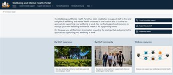 Wellbeing and mental health portal