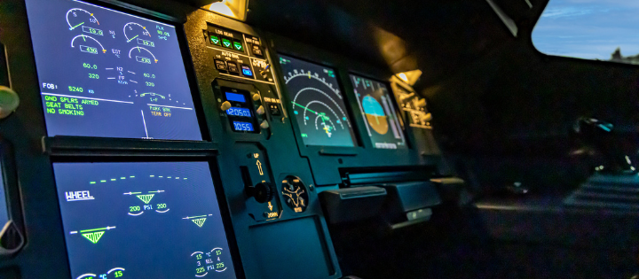 Aeroplane cockpit