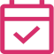 Pink calendar icon