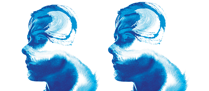 Abstract image of two person