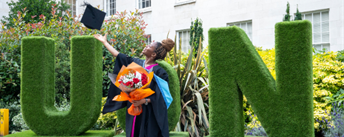 Graduate celebrating