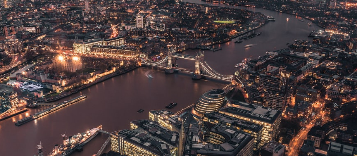 London city at night