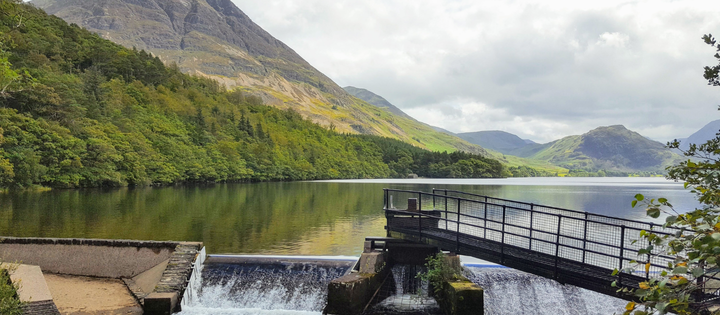 Crummock Water, England. A natural lake that has reservoir status (an application for the decommissioning of Crummock Water as a reservoir was submitted to the Lake District National Park Authority in March 2025)