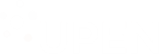 White logo of the letters 'UPEN' next to a symbol with five small circles around a larger central circle