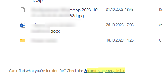 restore deleted files sharepoint online